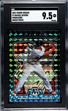 2021 Panini Mosaic P3 Rafael Devers Producers GREEN PRIZM SGC 9.5 MINT+