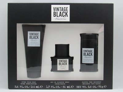 Kenneth Cole Vintage Black by Kenneth Cole for Men - 3 Pc Set w/ 1.7 Oz EDT 