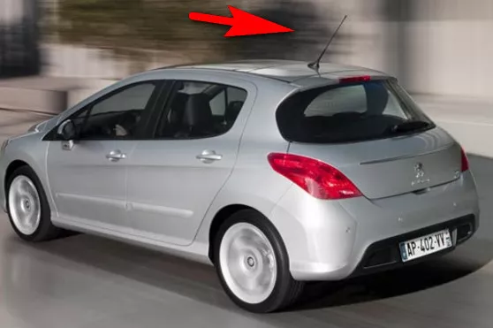 PEUGEOT 308 BLACK RUBBER REPLACEMENT AM FM AERIAL ANTENNA ROOF