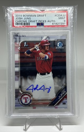 Josh Jung #CDA-JJ 2019 Bowman Draft Chrome Picks Autograph card