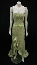NWT xTreme Beaded Slit Ruffle Prom Beaded Dress Apple Size 0 PD175