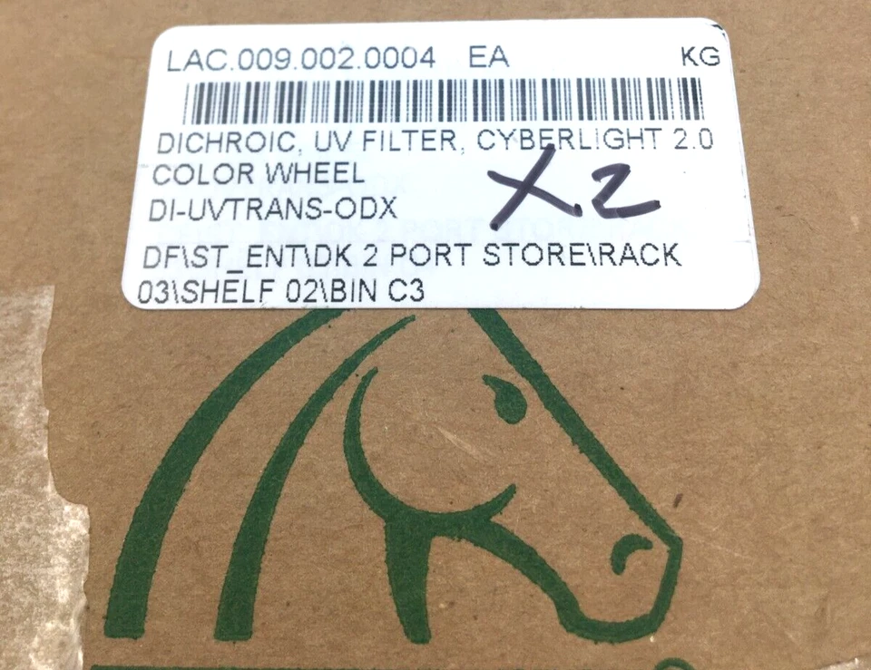 Apollo Lote de 2 Filtro UV Dicroico Verde Gobo Cyberlight 2.0 DI-UVTRANS-ODX Foto 4 de 4