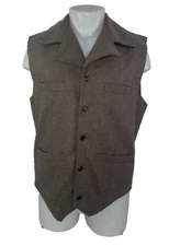 RED RANCH - Wool Blend Metal Buttons Mens  M / XL  Vest