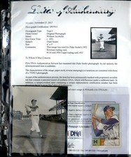 1952 Bowman #116 Duke Snider Card and 1951 Original Photo 4