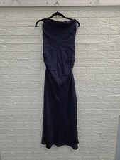New Quince Washable Stretch Silk High Neck Midi Dress Women's US Size L