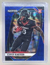 Xzavier Henderson 2025 Panini Prizm Draft Picks #15 Blue Wave Rookie RC /299