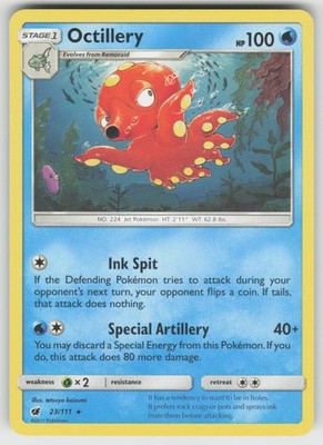 Octillery Background Octillery 23/111 Rare Crimson Invasion Pokemon Near Mint | eBay