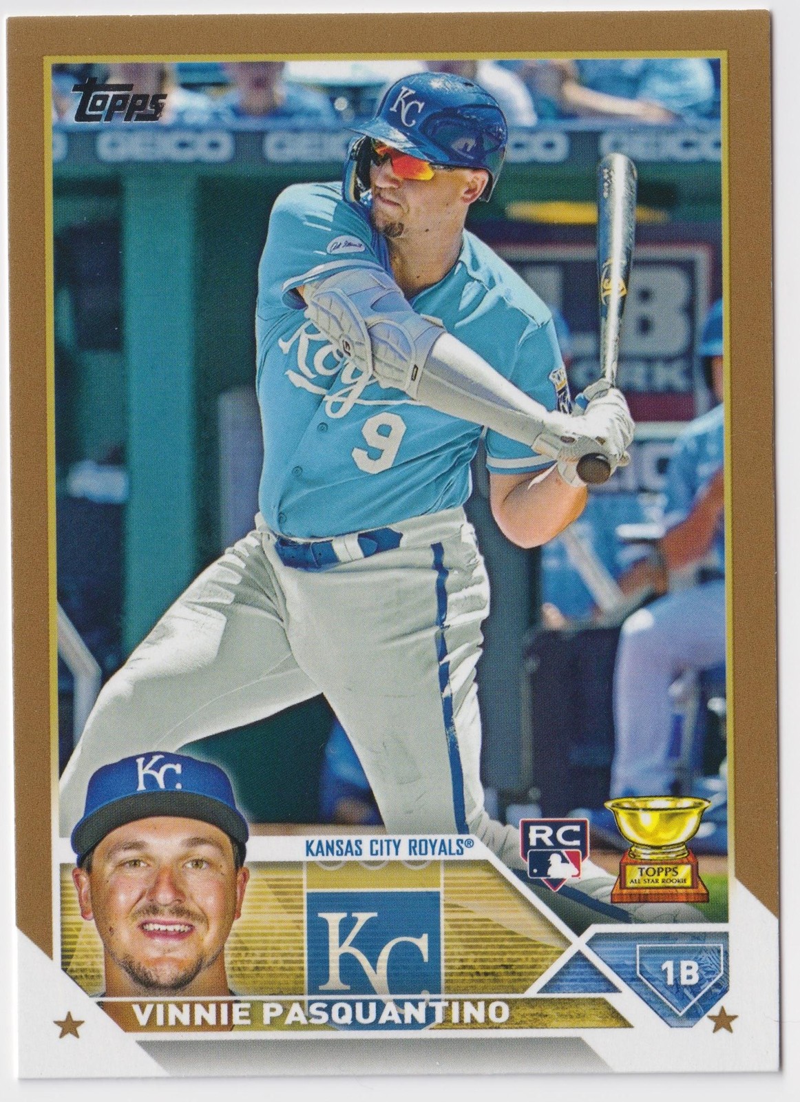 2023 Topps #302 Vinnie Pasquantino Gold #/2023 Kansas City Royals