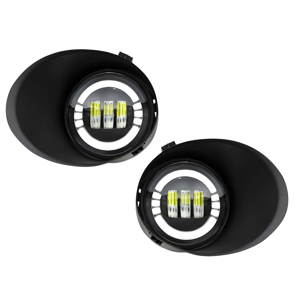 For 08-11 Sequoia 07-13 Toyota Tundra LED Fog Lights Bumper Lamps w/Cover Pair - Image 2 of 4
