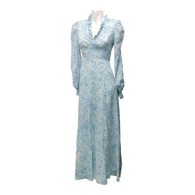 babydoll empire waist dresses Vintage Y2K Silk Babydoll Mini Dress: French Geometric Empire Waist