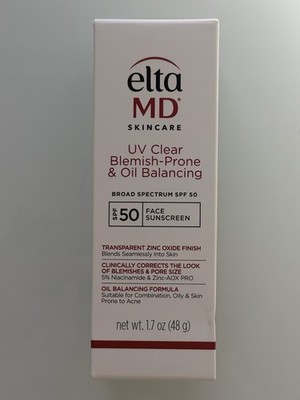 EltaMD UV Clear SPF 50 Broad Spectrum Oil Balancing Fragrance-Free 1.7 oz