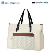 Arbeitstasche Damen 15,6 Zoll Laptoptasche Wasserdicht Mit KüHlfach Braun