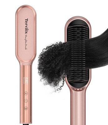 Terviiix Haarglätter Rosa Bürste mit MCH Heizung Rapid 230°C - EUROSTECKER