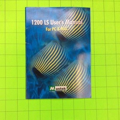 Mustek 1200 Ls Scanner Book