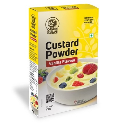 Grain 'N' Grace Custard Powder-Vanilla Flavour(100G)