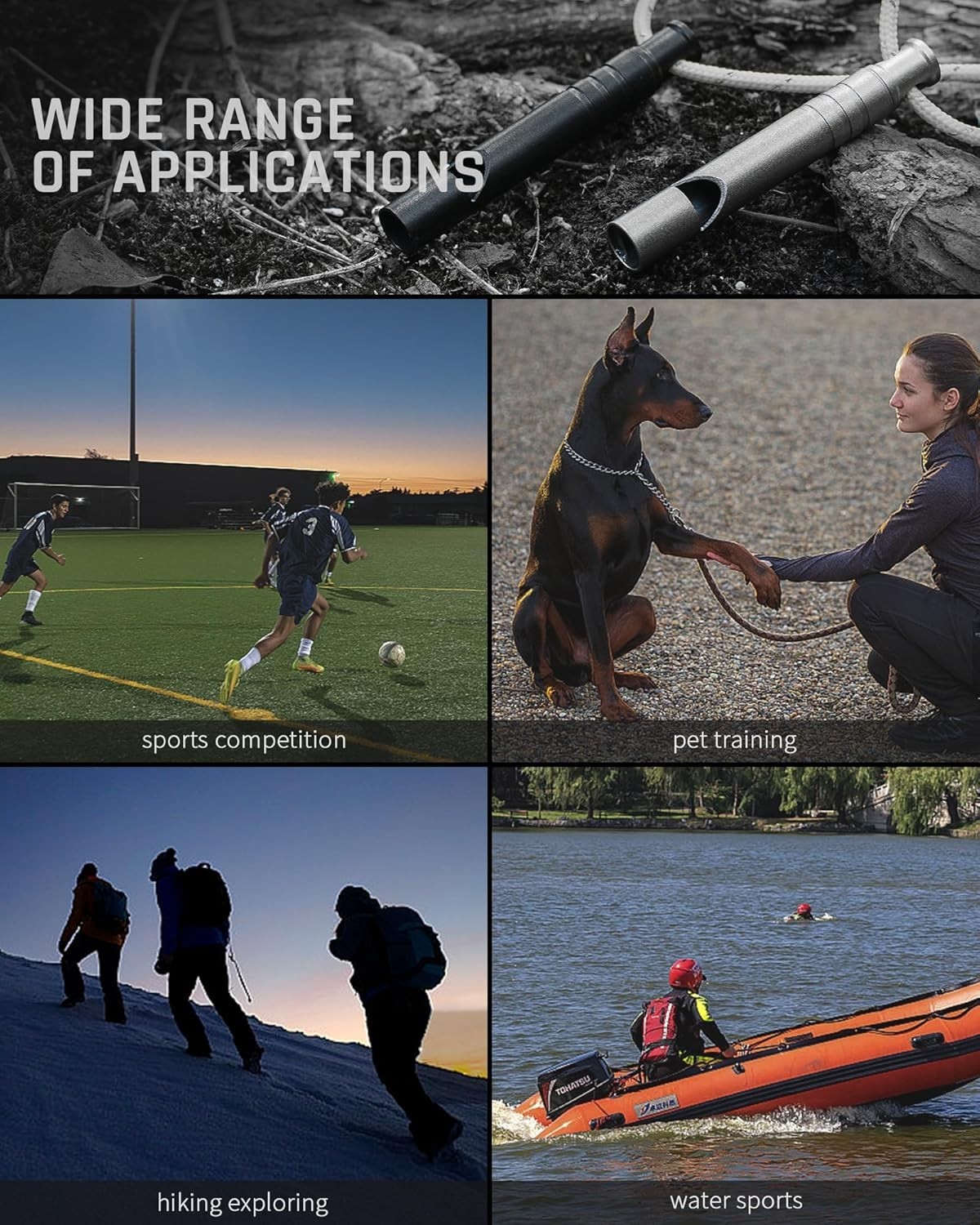 TISUR Titanium Emergency Whistle,120db Safety Whistle with Small,