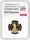 1776-2026 W Proof $10 American Gold Eagle ¼ oz NGC PF 70 Ultra Cameo