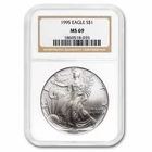 1995 American Silver Eagle MS-69 NGC