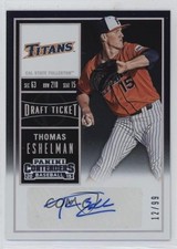 2015 Panini Contenders College Draft Ticket 12/99 Thomas Eshelman #22 Auto 05v0