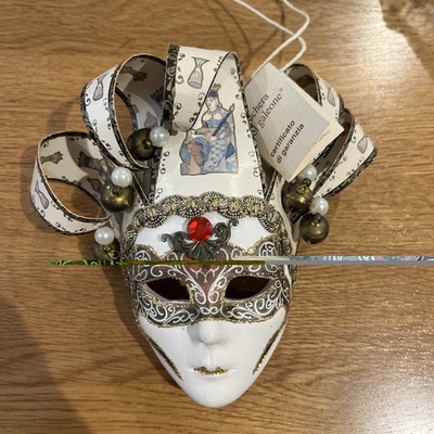 Maschera Del Galeone Venezianische Wandmaske Lebendig Bunt Italienische Handwerkskunst