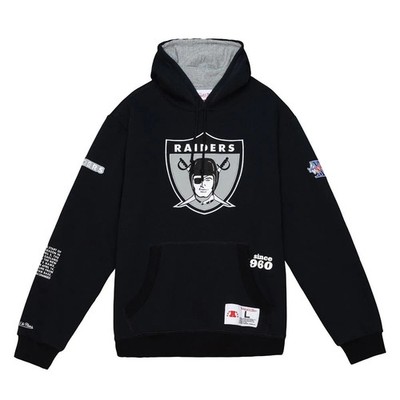 Las Vegas Raiders NFL Mitchell & Ness Team Origins Fleece Hoodie Schwarz-2XL