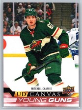 2022-23 Upper Deck Young Guns Series 2 UD Canvas #C220 Mitchell Chaffee Wild RC