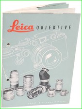  Vintage Leitz Leica Brochure Leica Lens List Photo No. 8640