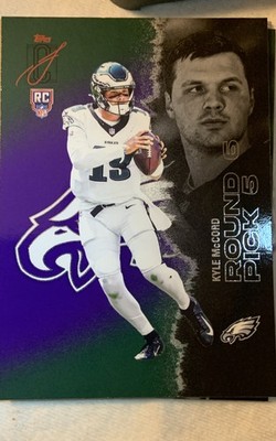 2025 Signatures Class Kyle McCord (RC) #108 Purple Green Eagles