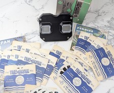Vtg Sawyers View Master Stereoscope Viewer 1946 Bakelite  24 Reels Dinos Travel