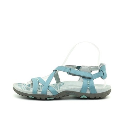 Merrell Damen Sandalen EU 38 Blue Smoke Blau  Performance Footwear