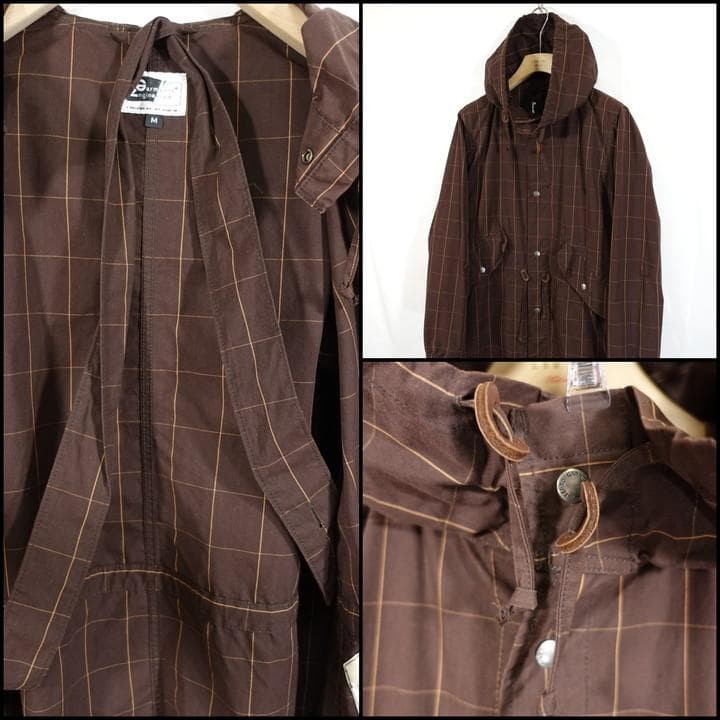 Standard Engineered Garments Brown Windowpane Pat… - image 8