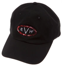 EVH Eddie Van Halen Logo Baseball Hat Cap, Black