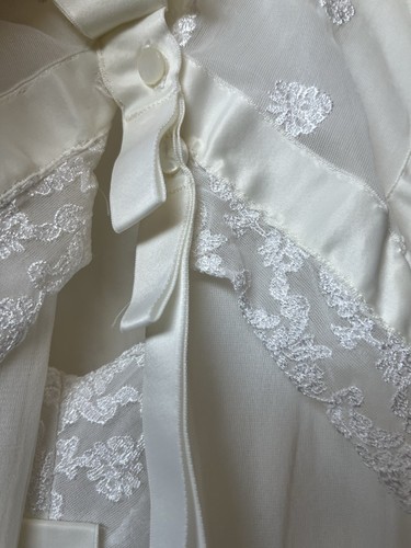 Vintage Elsa Schiaparelli Ivory Peignoir Set Bridal - Picture 3 of 24