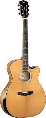Cort 6 String Acoustic-Electric Guitar, Right, Natural Glossy, Full...