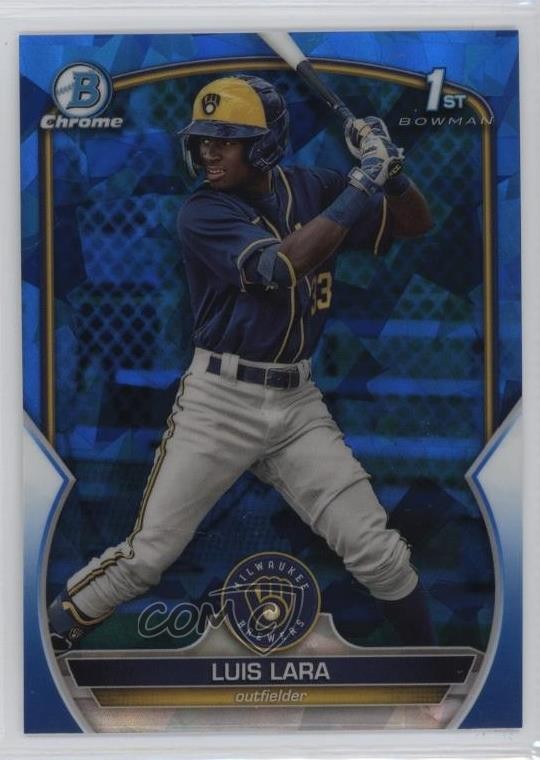 2023 Bowman Sapphire Edition Chrome Prospects Luis Lara #BCP-100 1n2k