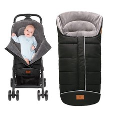 Bunting Bag, Warm Infant Car Seat Cover Blanket with Zipper  Hood, Fleece Fo...