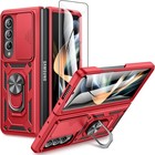 Etui Samsung Galaxy Z Fold 4, odporne na wstrząsy całe ciało solidna osłona + ochrona ekranu