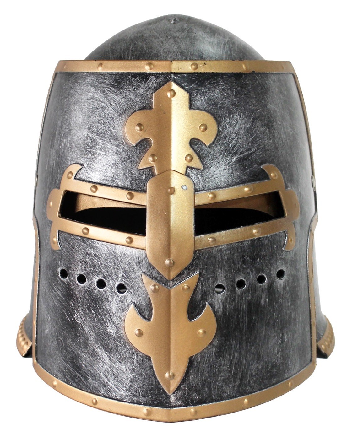 Adult Knight Crusader Templar Costume Medieval Viking Helmet Moving Visor Mask-image