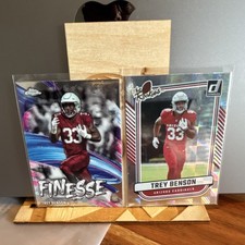 Topps & Panini Trey Benson Arizona Cardinals Rookie NFL 2023 Lot F-9 & TR-4