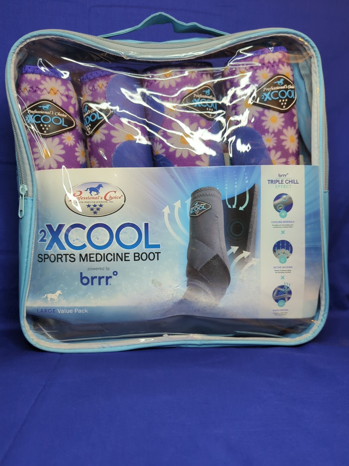 NEW Professional's Choice 2XCOOL Sports Medicine Boot Large Value Pack