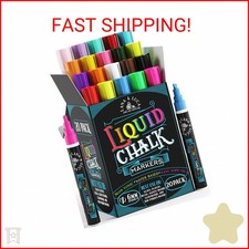 LANA & LUCA Liquid Chalk Markers for Blackboards - Bold Color Dry Erase Marker P