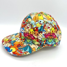 Pokemon Snapback Cap Hat All Over Print Pikachu Graphic Men  s 2016