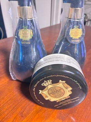 Perlier Imperial Bath Cream, drops and gold gift bags