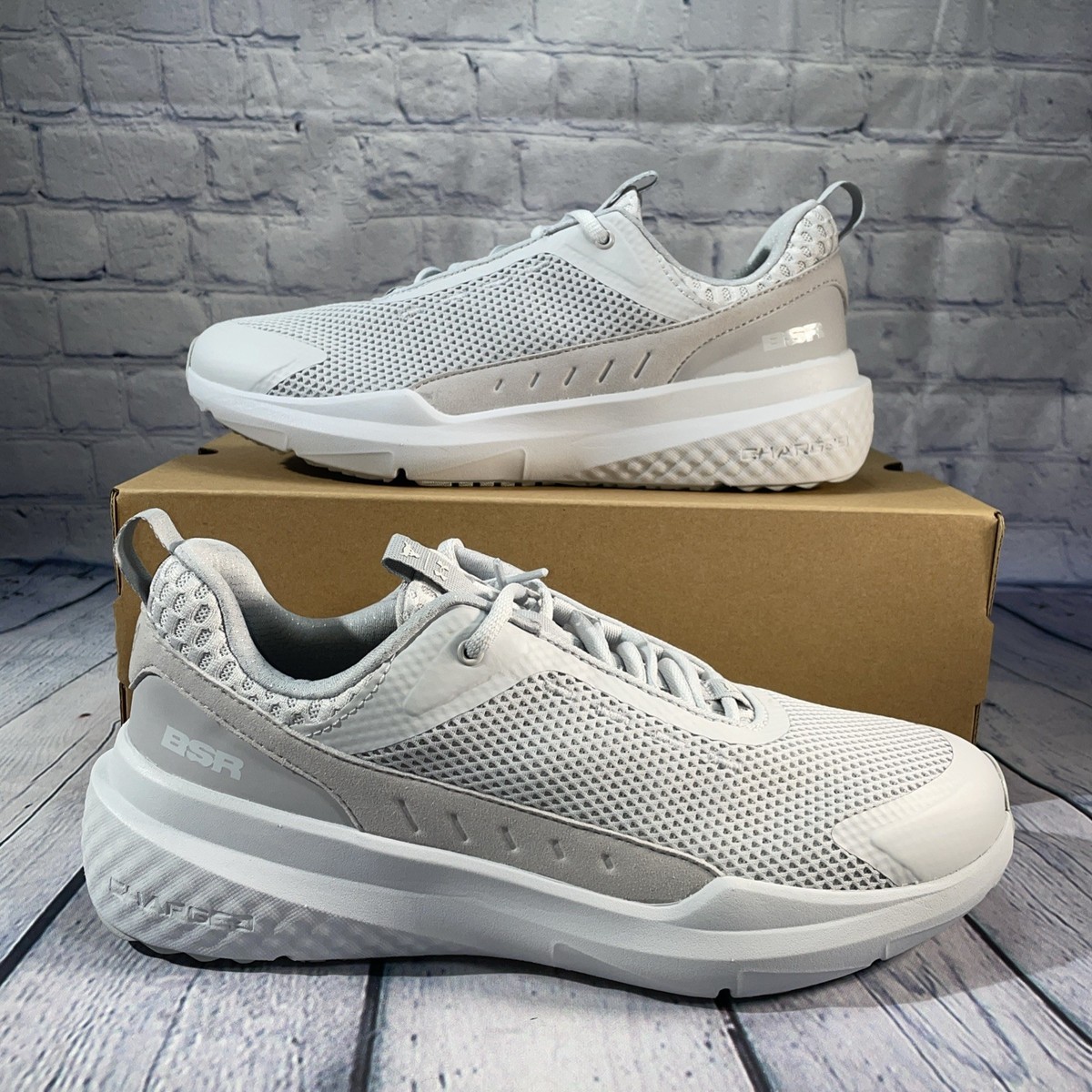 Size 9.5 - Under Armour Project Rock BSR 5 Halo Grey for  display picture 3