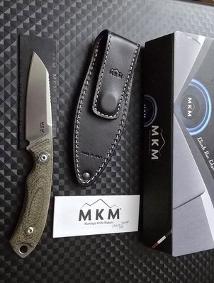 MKM Knives DCA Pocket Tango 2 Green 2.91'' MagnaCut Stonewash Reverse Tanto Blade