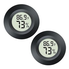 JEDEW 2 Pack Hygrometer Thermometer Digital Humidity Meter Indoor/Outdoor Humidi