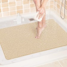 Shower Mat Bathtub Mat24x32 Inch Nonslip Bath Mat With Drain Quick Drying Pvc Lo