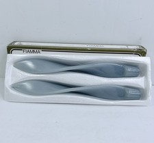 Vintage FIAMMA Mid Century Blue Twisted Taper Candles from Bergamo Italy
