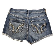 Pantaloncini corti donna Hollister taglia 0 denim vita alta elasticizzati