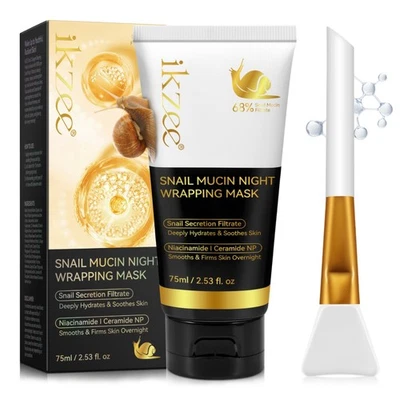 Gesichtsmaske Nachtmaske Gesicht Snail Mucin Kollagen Maske Night Wrapping Mask - Bild 1 von 4